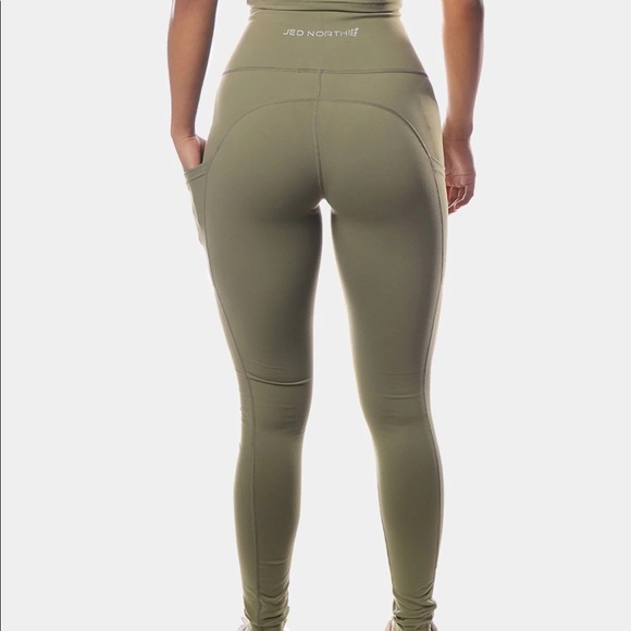 JEDNORTH LOTUS LEGGINGS - GREEN, SIZE S - Picture 2 of 6